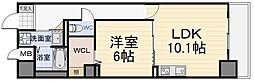 グランツ泉 1LDKの間取図画像