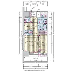 プレサンス上前津ディアシス 1LDKの間取図画像