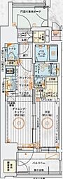 エステムコート名古屋鶴舞2レアーヴ 1DKの間取図画像