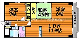 プラザ・ドゥ・オデッサ 606 ｜ 岡山県倉敷市昭和2丁目4-10（賃貸マンション3LDK・6階・69.60㎡） その2