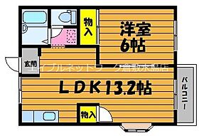 エルディム安原 103 ｜ 岡山県都窪郡早島町早島2479-10（賃貸アパート1LDK・1階・39.74㎡） その2