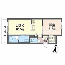 シャーメゾンＣＯＬＺＡ 101 ｜ 岡山県倉敷市福田町浦田2464-4（賃貸アパート1LDK・1階・42.18㎡） その2