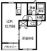 ソレールB 202 ｜ 岡山県倉敷市中庄2360-1（賃貸アパート1LDK・2階・40.99㎡） その2