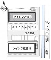 レオパレスウイング近藤II 203 ｜ 岡山県倉敷市中庄2379-3（賃貸アパート1K・2階・22.35㎡） その3