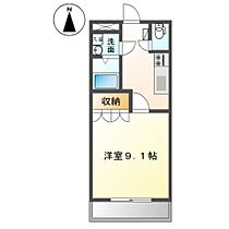 クリスタル美松  ｜ 岡山県倉敷市児島赤崎4丁目（賃貸アパート1K・1階・30.96㎡） その2