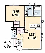 グリナージュII 103 ｜ 岡山県倉敷市連島3丁目6-28（賃貸アパート1LDK・1階・44.85㎡） その2