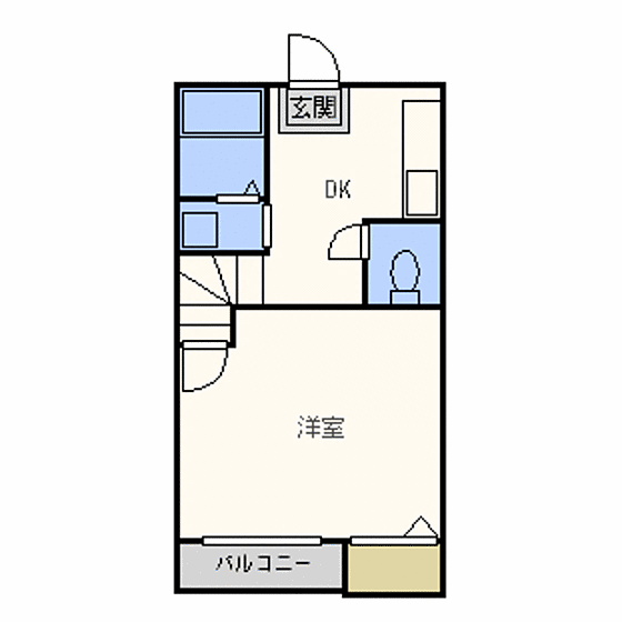 福岡県福岡市博多区吉塚本町(賃貸アパート1K・2階・19.62㎡)の写真 その2