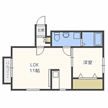 福岡県福岡市博多区空港前2丁目（賃貸アパート1LDK・1階・36.65㎡） その2