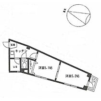 福岡県福岡市中央区六本松3丁目（賃貸マンション2K・1階・26.75㎡） その2