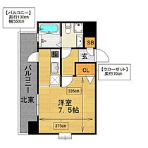 福岡県福岡市博多区築港本町（賃貸マンション1K・7階・24.75㎡） その2