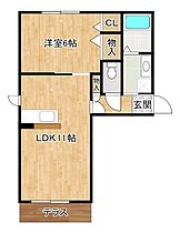 ブランシュ・メゾン 203 ｜ 福岡県筑紫野市二日市北１丁目12-11（賃貸アパート1LDK・1階・41.08㎡） その2