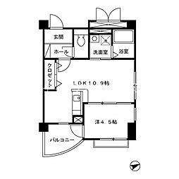 ハイライズ満穂 1LDKの間取図画像