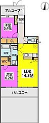 物件の間取り