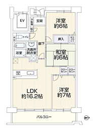 ユーステージ香流参番館 3LDKの間取り