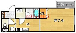 i-FLAT 1Kの間取図画像