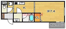 i-FLAT 1Kの間取図画像