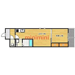 フジパレス阪急豊津駅南2番館 1LDKの間取図画像