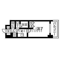 間取図画像 1K