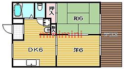間取図画像 2DK