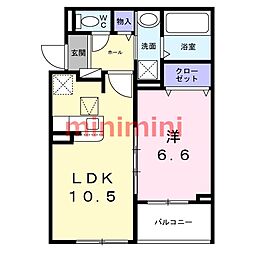 間取図画像 1LDK