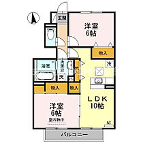 セジュールグレイスII  ｜ 宮崎県都城市年見町（賃貸アパート2LDK・1階・53.75㎡） その2