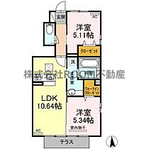 メゾン・ド・フルール  ｜ 宮崎県都城市吉尾町9番1（賃貸アパート2LDK・1階・50.69㎡） その2