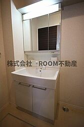 スペースが確保できる洗面所です