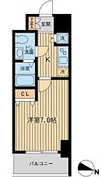 KDXレジデンス立川 1Kの間取図画像