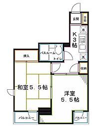 スターハイツ 2Kの間取図画像