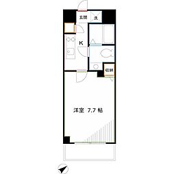 シースペース小金井 1Kの間取図画像