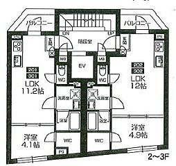 国分寺市南町2丁目マンション 1LDKの間取図画像