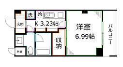 ドゥーエ武蔵小金井 1Kの間取図画像
