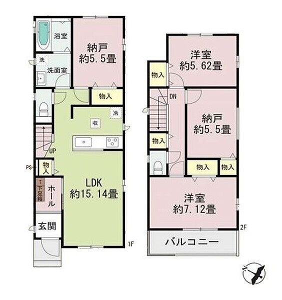 間取りを拡大表示