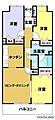 3LDK。リビ...