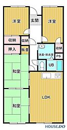 サンビップマンション取手 4LDKの間取図画像