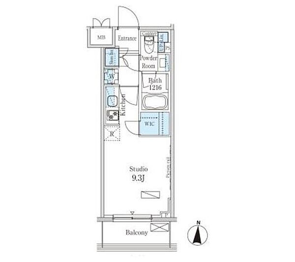 パークアクシス錦糸町ヴェール 702｜東京都墨田区緑４丁目(賃貸マンション1R・7階・25.95㎡)の写真 その2