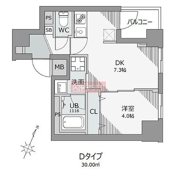 イル レガーメＤＨ 604｜東京都江東区門前仲町１丁目(賃貸マンション1DK・6階・30.00㎡)の写真 その2