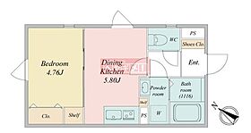 LiveFlat森下II 301 ｜ 東京都江東区新大橋１丁目11-7（賃貸マンション1DK・3階・27.30㎡） その2