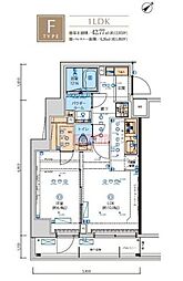 リヴシティ向島参番館 1LDKの間取図画像