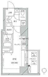 クレイシア亀戸 ワンルームの間取図画像