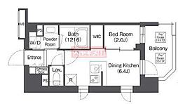 COMFORIA森下SOUTH 1DKの間取図画像
