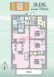 Daiwaグレイスメゾン亀戸 3LDKの間取図画像