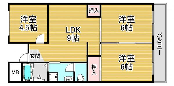 ラフェンテ塚本 ｜大阪府大阪市西淀川区歌島2丁目(賃貸マンション3LDK・5階・50.00㎡)の写真 その2