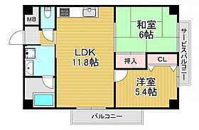 グリシナ野田 301 ｜ 大阪府大阪市福島区吉野4丁目9-32（賃貸マンション2LDK・3階・45.59㎡） その2