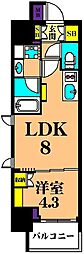 ルフォンプログレ西大井プレミア 1LDKの間取図画像