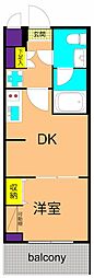 アーバンパーク品川豊町 1DKの間取図画像