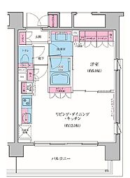 クレヴィアリグゼ品川シーサイド 1LDKの間取図画像