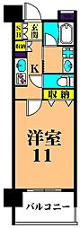 グレイスコート大森海岸 1Kの間取図画像