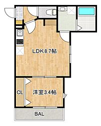 新築賃貸アパート〜F-STAGE KURIHAMA II〜 2階/-