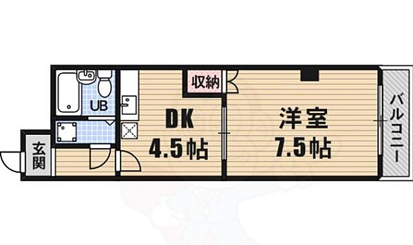 南市岡港友マンション ｜大阪府大阪市港区南市岡３丁目(賃貸マンション1DK・2階・30.00㎡)の写真 その2